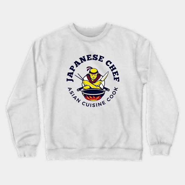 The Japanese chef asian cuisine design Crewneck Sweatshirt by artsybloke